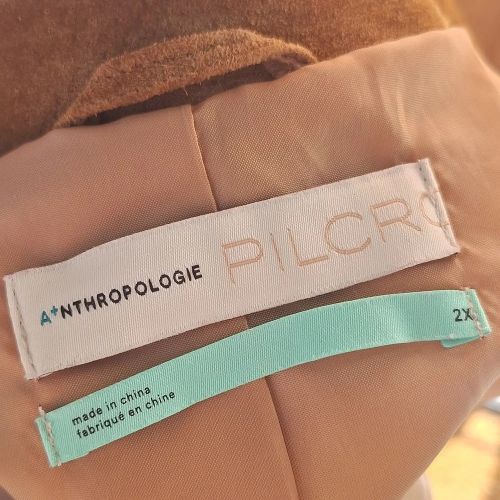 Anthropologie Danae fringe suede leather jacket size 2X western style shacket - Picture 9 of 12